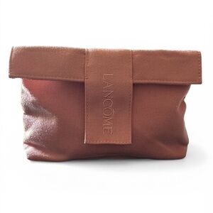 Lancôme Coral Pink Canvas Cosmetic Pouch